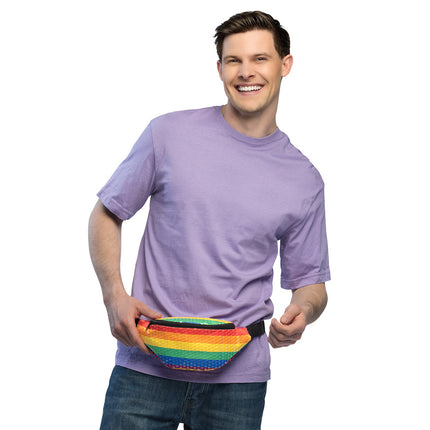 Hüfttasche Pailletten Regenbogen