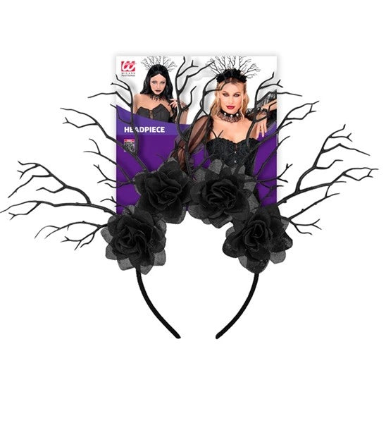 Dark Queen Kopfschmuck Schwarz