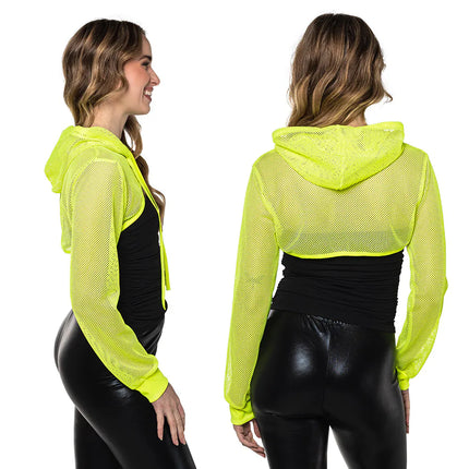 Visnet Vest Geel Neon