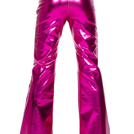 Fuchsia Legging Kind Flared Metallic