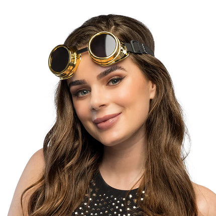 Steampunk Zonnebril Goud