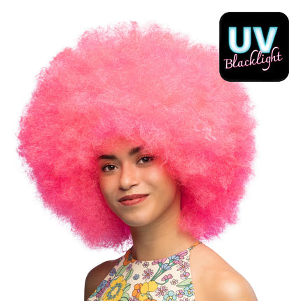 Perücke „Sugar“ neonrosa UV