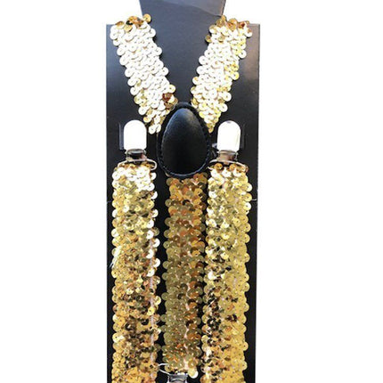 Hosenträger Paillet Gold - Breite 2,5 cm