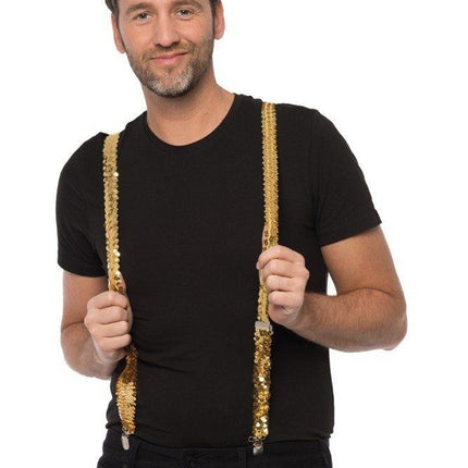 Hosenträger Paillet Gold - Breite 2,5 cm