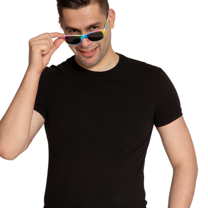 Regenbogenbrille Schwarze Brille
