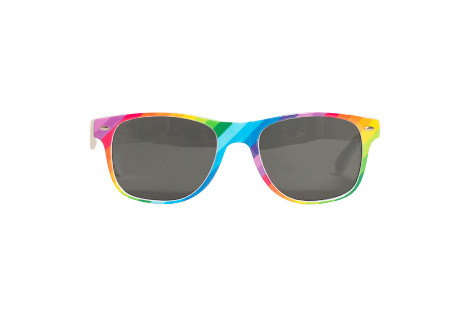 Regenbogenbrille Schwarze Brille