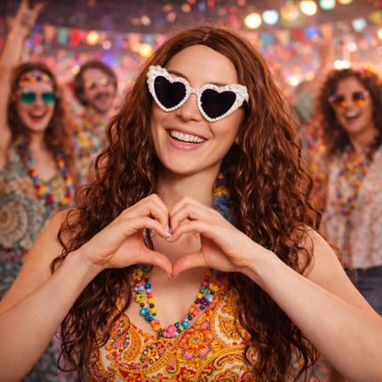 Brillen Liebe Perlen