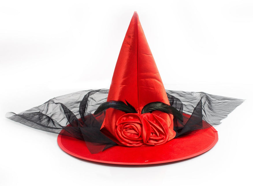 Halloween Hexenhut Orange Hoch