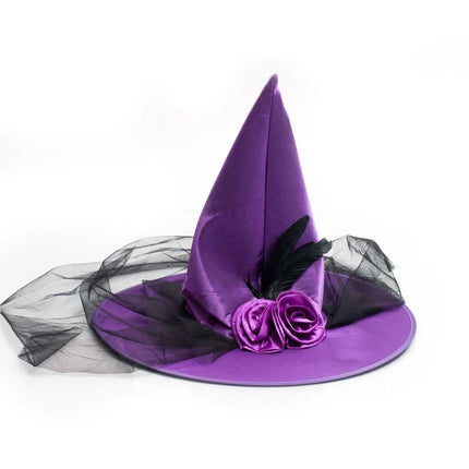 Halloween Hexenhut Lila