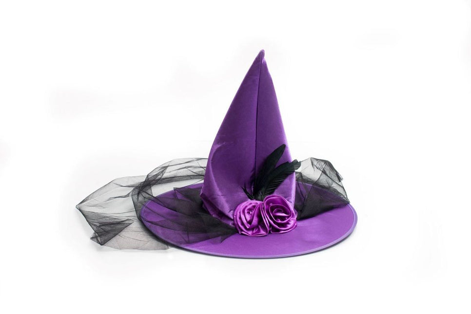 Halloween Hexenhut Lila