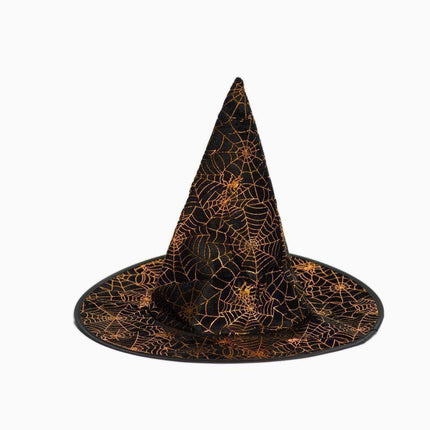 Halloween Hexenhut Schwarzes Spinnennetz