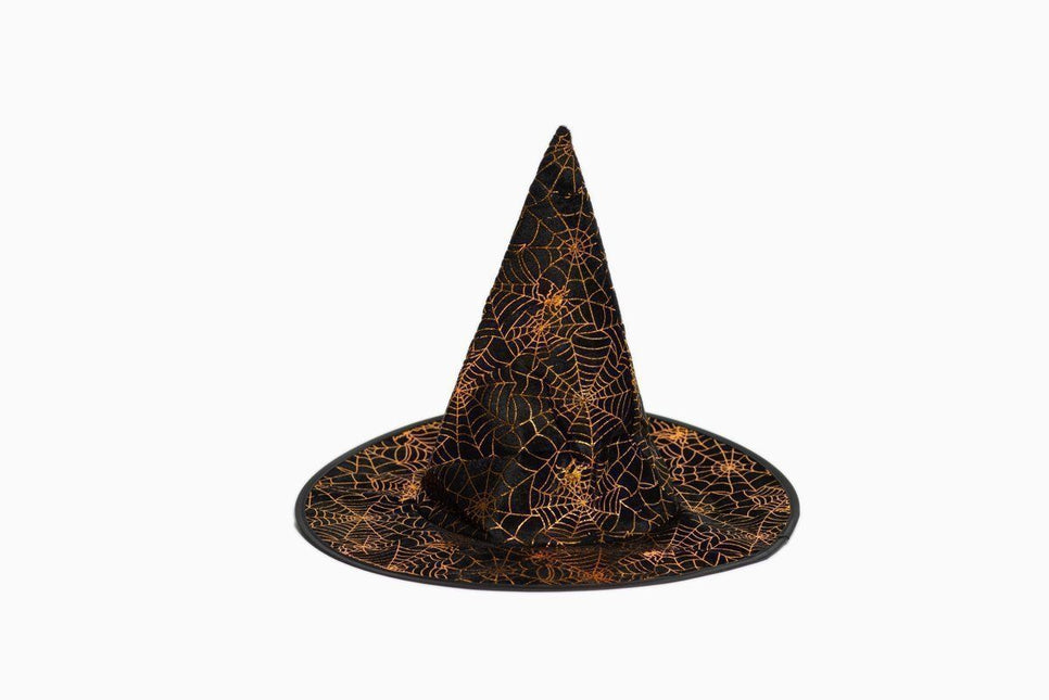 Halloween Hexenhut Schwarzes Spinnennetz