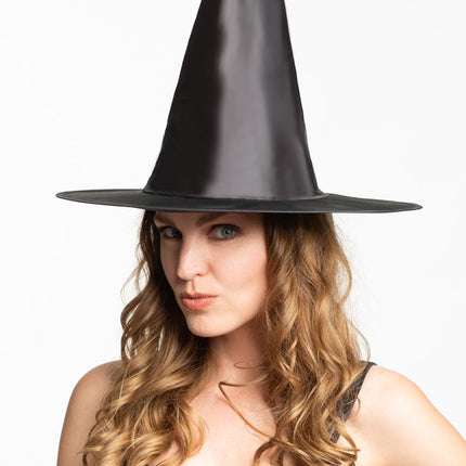 Halloween Hexenhut Schwarz Hoch