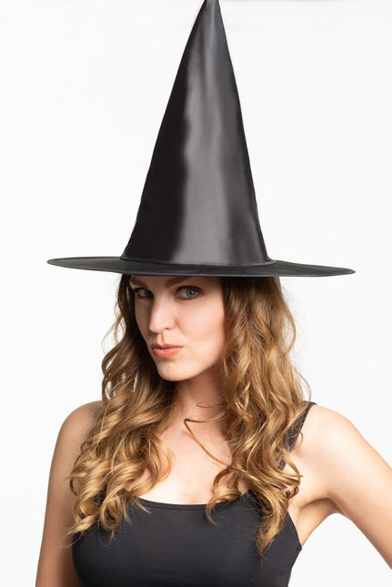 Halloween Hexenhut Schwarz Hoch