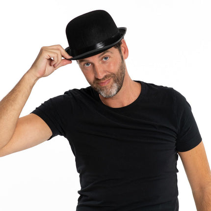 Bowler Hut Schwarz Filz