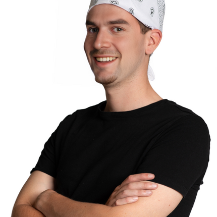 Weißes Bandana 52cm