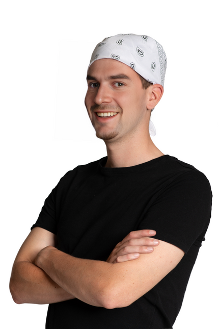Weißes Bandana 52cm
