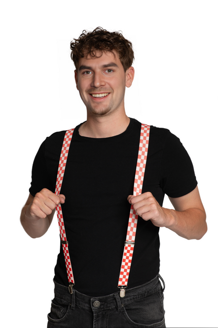 Rot Weiße Klammern Blockiert 2,5cm