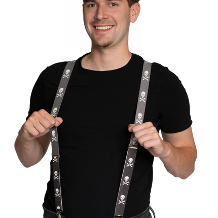 Hosenträger Schädel - 2,5 cm