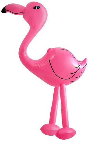 Aufblasbarer Flamingo 64 cm - 6er Pack