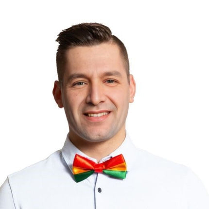 Fliege Rot/Gelb/Grün - 6er Pack