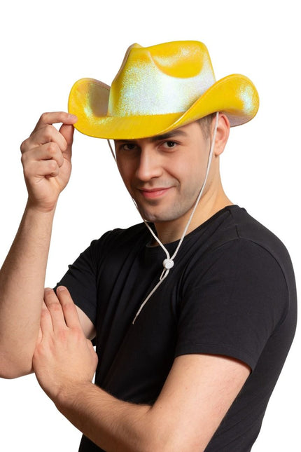 Cowboyhut Glänzend Gold