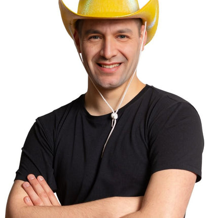 Cowboyhut Glänzend Gold