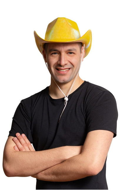 Cowboyhut Glänzend Gold