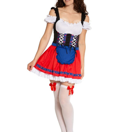 Rode Dirndl Jurk Oktoberfest Anna