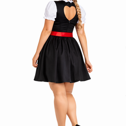 Rotes Dirndl-Kleid für das Oktoberfest „Rosalie“