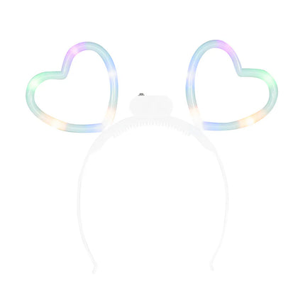 LED-Stirnband „Glowing Hearts“