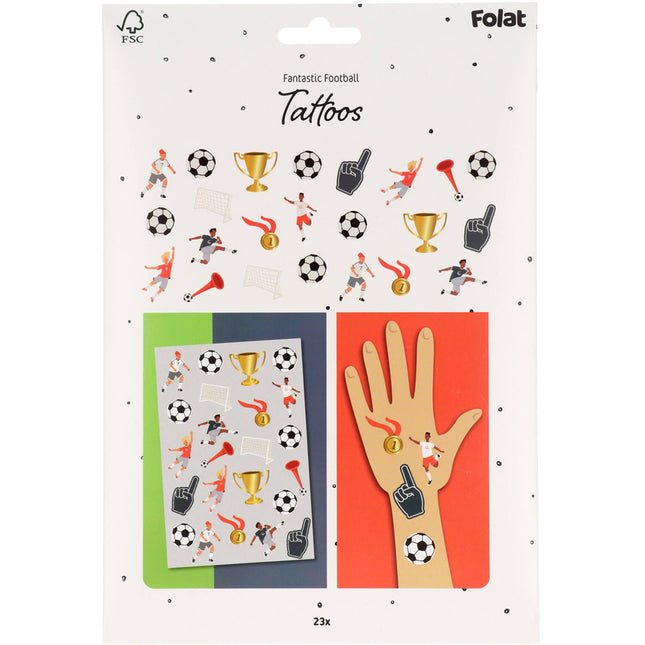 Fußball Fake Tattoos 25 Stk.