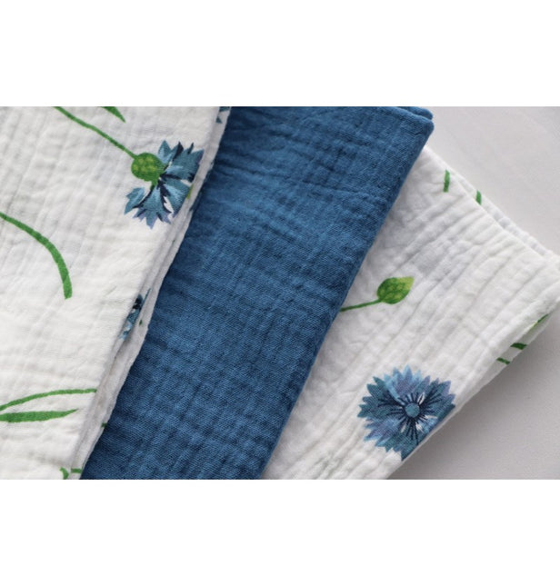 Dunkelblaue Baumwollservietten 40cm 4Stück