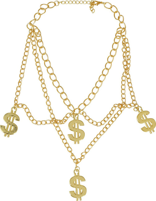 4 dollar necklace van Fiestas Guirca koop je bij Partywinkel