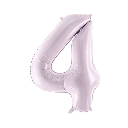 4 Jaar Cijfer Ballon Paars Leeg 72cm van Partydeco koop je bij Partywinkel