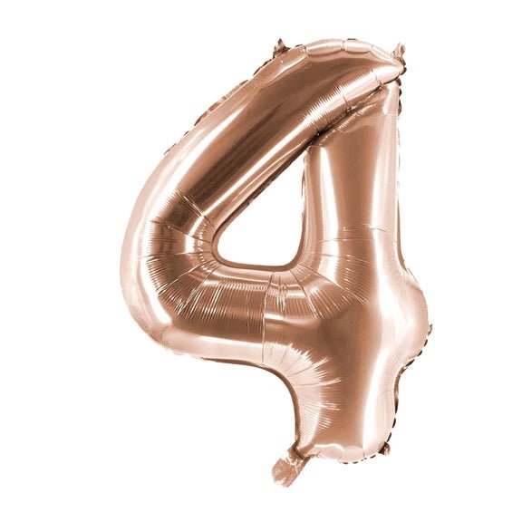 4 Jaar Cijfer Ballon Rose Goud Leeg 1m van VDV Benefit koop je bij Partywinkel