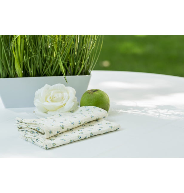 Florale Baumwollservietten 40cm 4Stück