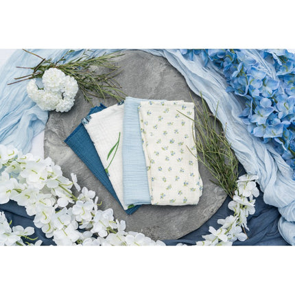 Florale Baumwollservietten 40cm 4Stück