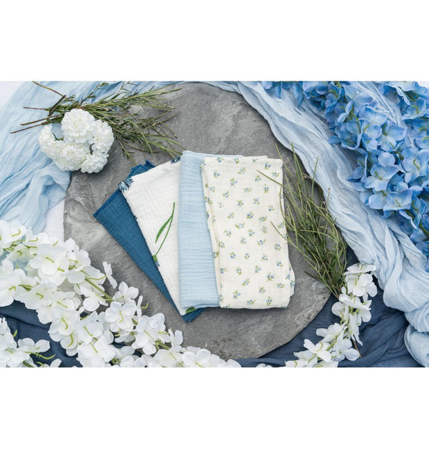 Florale Baumwollservietten 40cm 4Stück