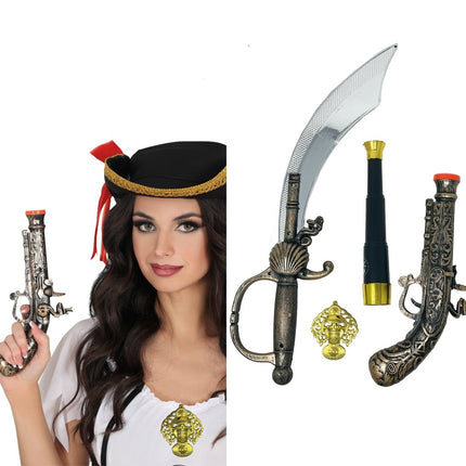 4 - piece pirate set van Fiestas Guirca koop je bij Partywinkel
