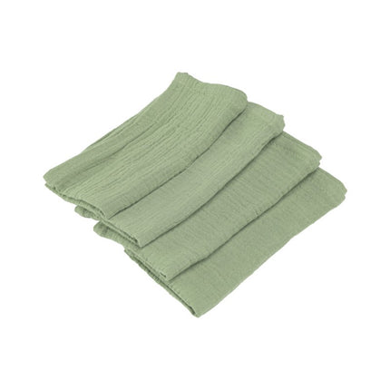 Grüne Baumwollservietten 40cm 4Stück