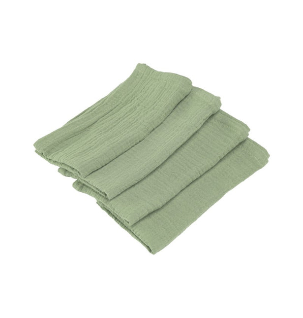 Grüne Baumwollservietten 40cm 4Stück