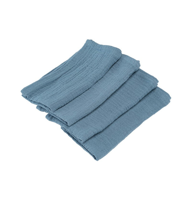 Blaue Baumwollservietten 40cm 4Stück