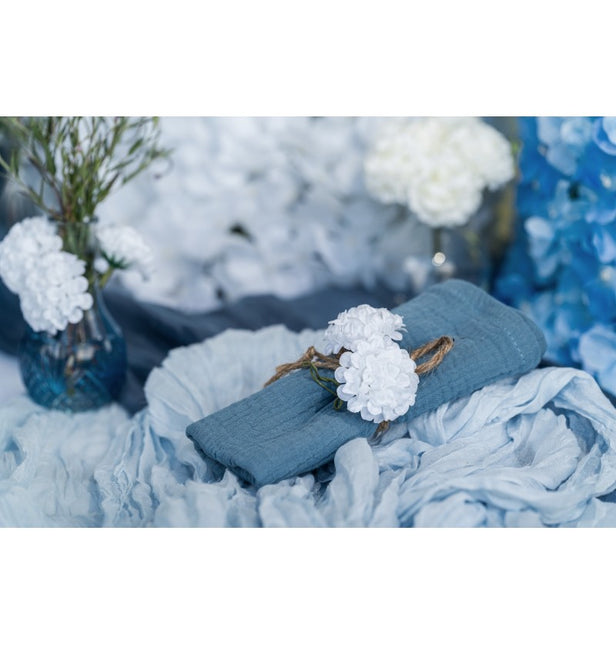 Blaue Baumwollservietten 40cm 4Stück