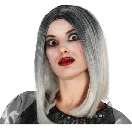 Halloween Perücke Grau Blond