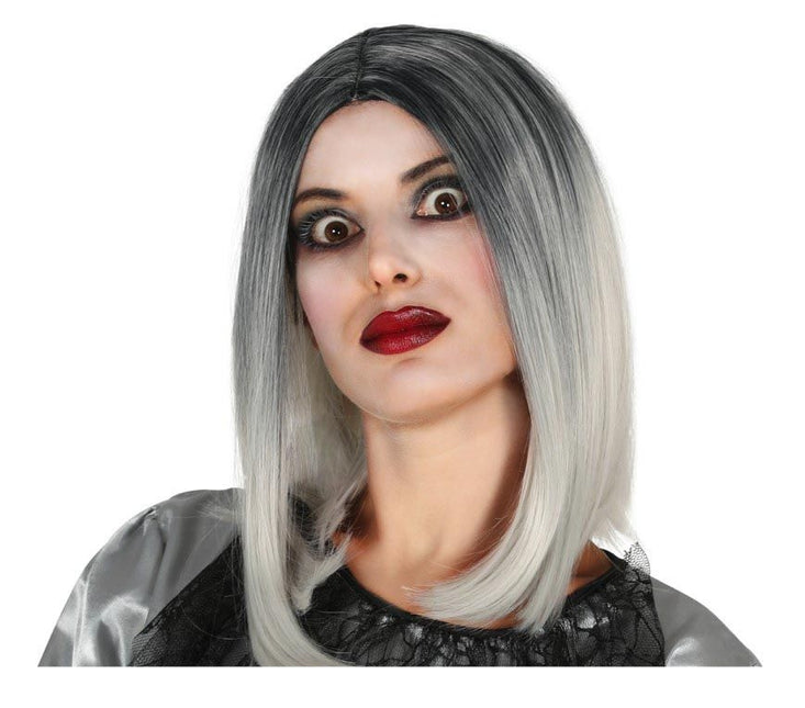 Halloween Perücke Grau Blond