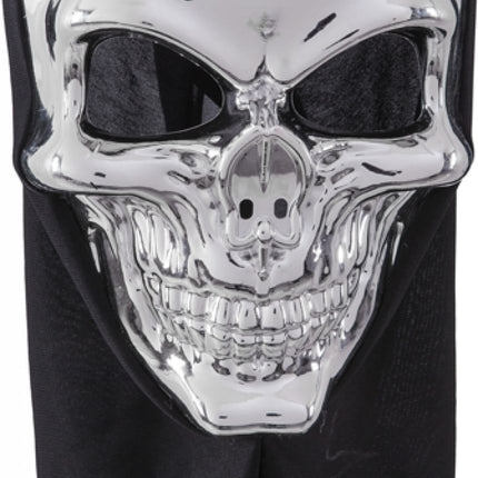 Skelett-Maske Silber