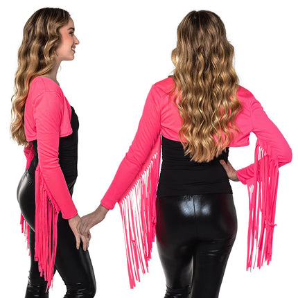 Neon Vest Roze Franjes