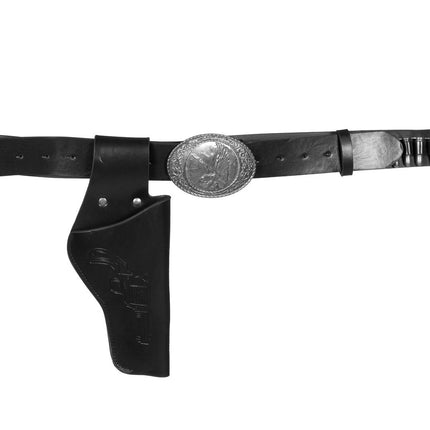 Schwarzes Holster Knöchel mit Kugeln 1,35m