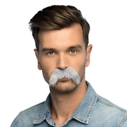 Schnurrbart grau